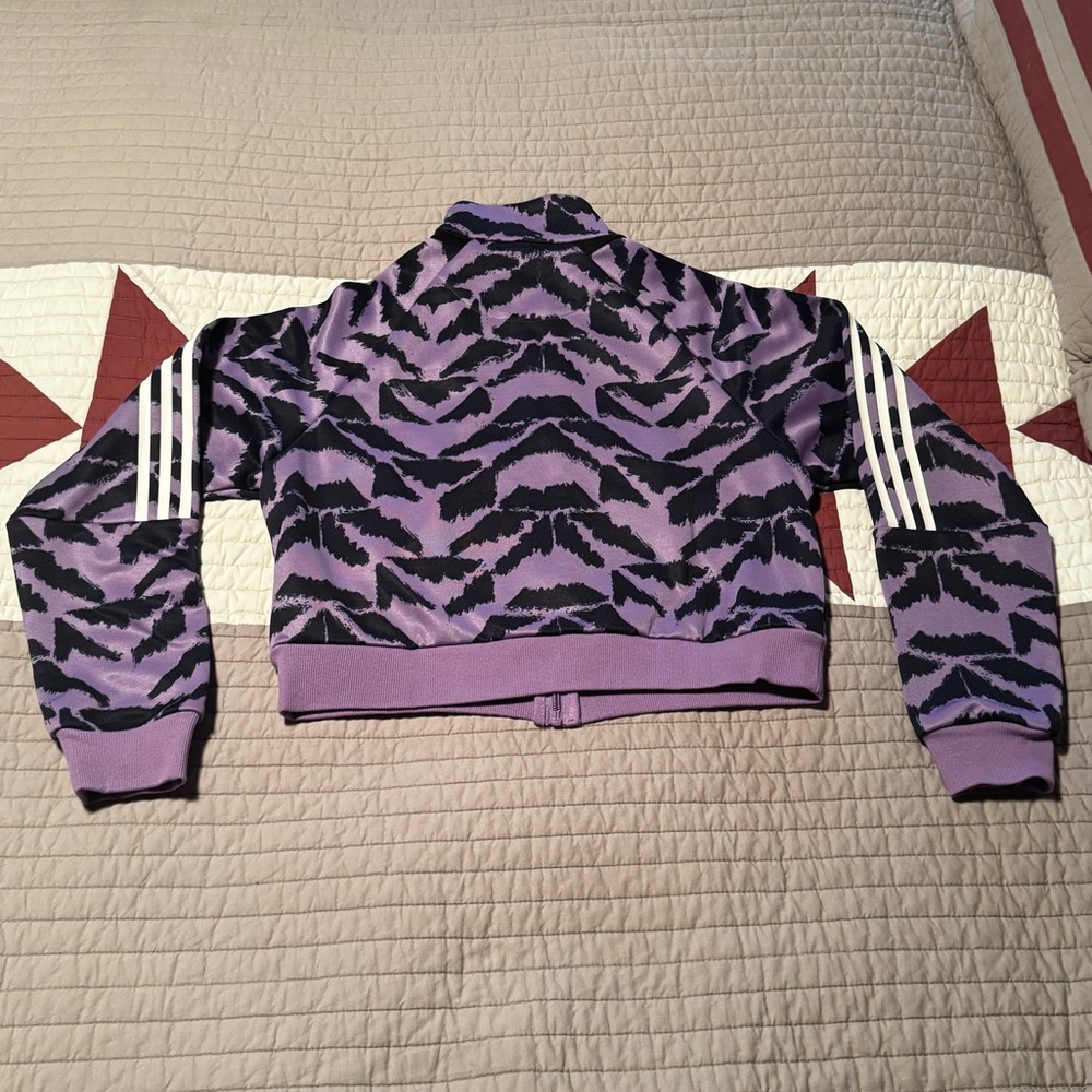 Adidas Women's Lilac and Black Jacket - Size S - Picture 2 of 3